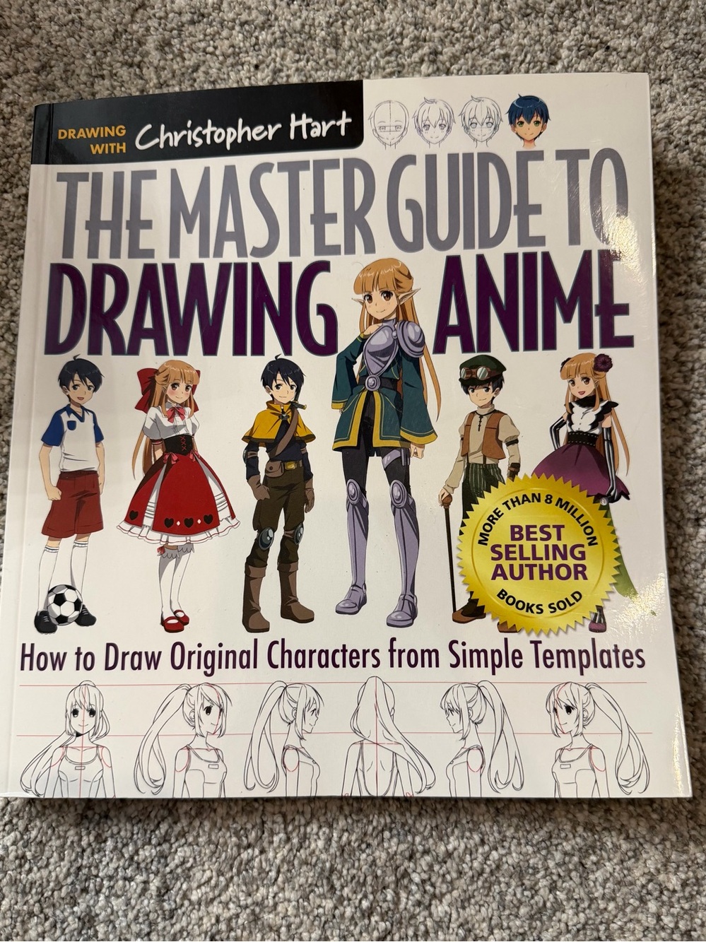 The Master Guide to Drawing Anime by Christopher Hart - White & Purple Cover